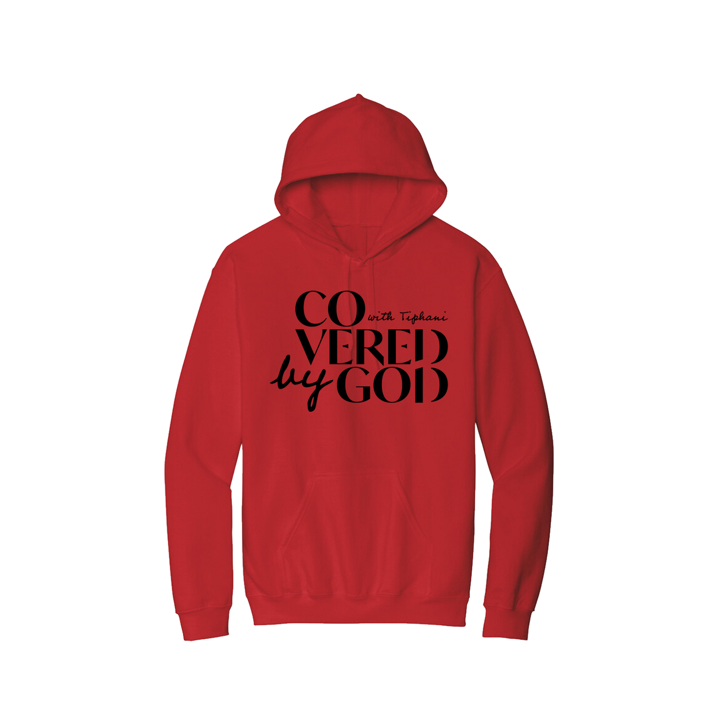 Red Covered by God Hoodie